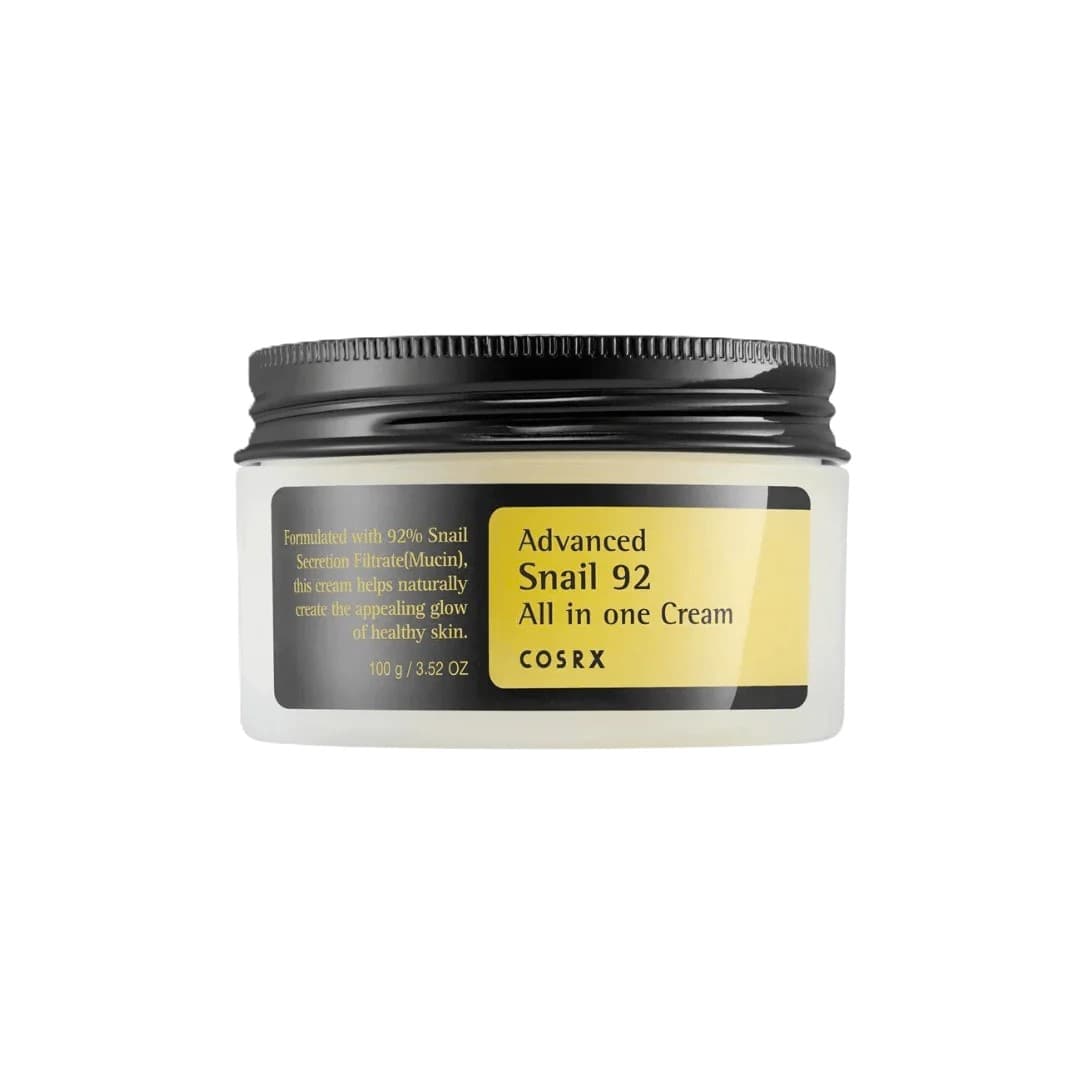 COSRX Advanced Snail 92 All in One Cream 100g con 92% mucina de caracol, crema coreana regeneradora y luminosa en Perú