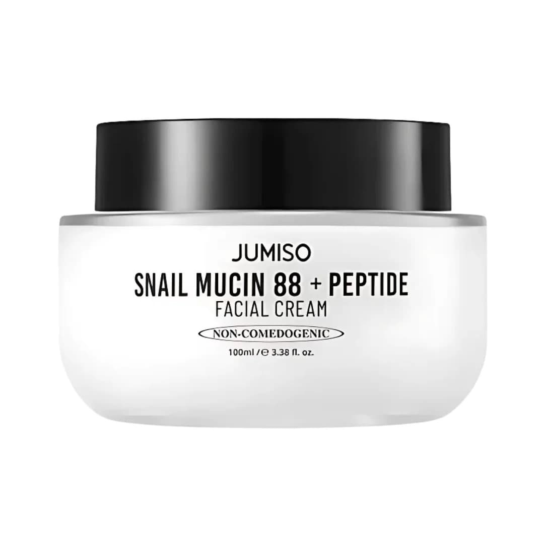 Jumiso Snail Mucin 88 + Peptide Facial Cream 100ml no comedogénico, crema facial coreana con baba de caracol y péptidos para piel firme e hidratada