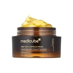 Medicube Deep Vita C Capsule Cream 55g con Vitamin Water 50%, derivados de vitamina C y Niacinamida 5% crema coreana iluminadora con cápsulas de vitamina C