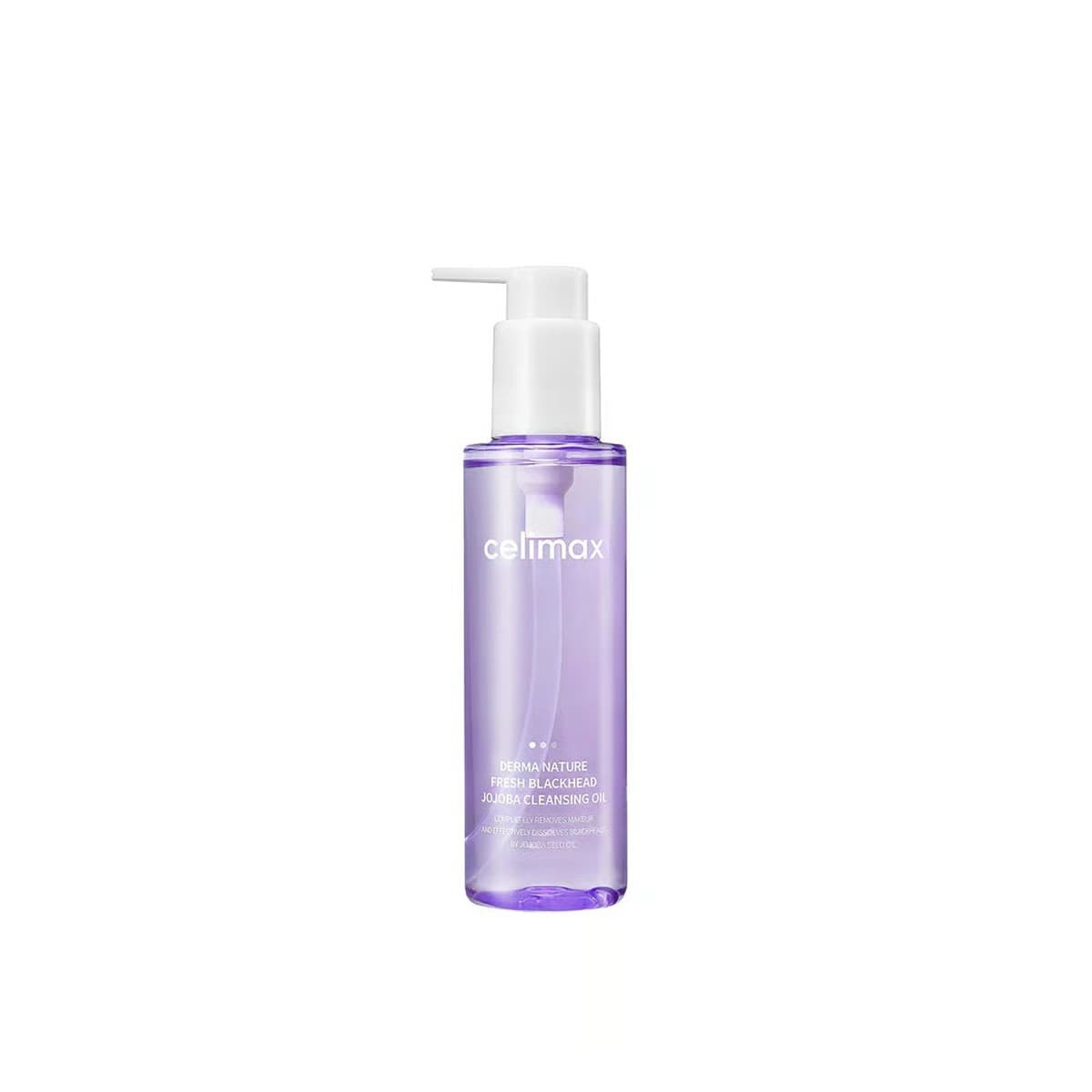 Celimax Derma Nature Fresh Blackhead Jojoba Cleansing Oil, aceite limpiador coreano con jojoba para eliminar puntos negros y maquillaje sin resecar